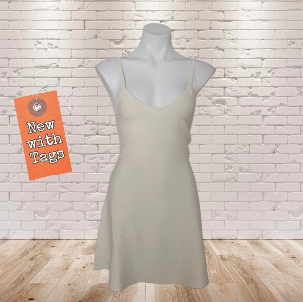 NWT/ GalitaCream Spaghetti Strap Dress Small